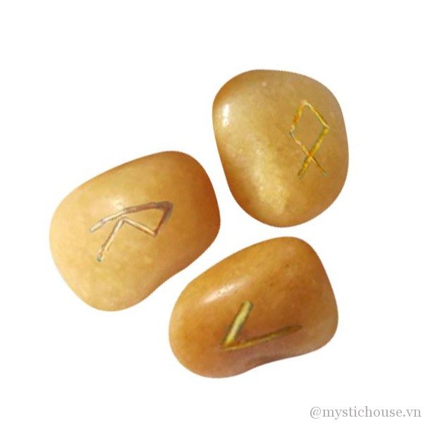 Bộ Đá Runes Thạch Anh Vàng